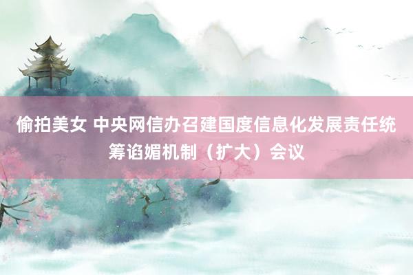 偷拍美女 中央网信办召建国度信息化发展责任统筹谄媚机制（扩大）会议